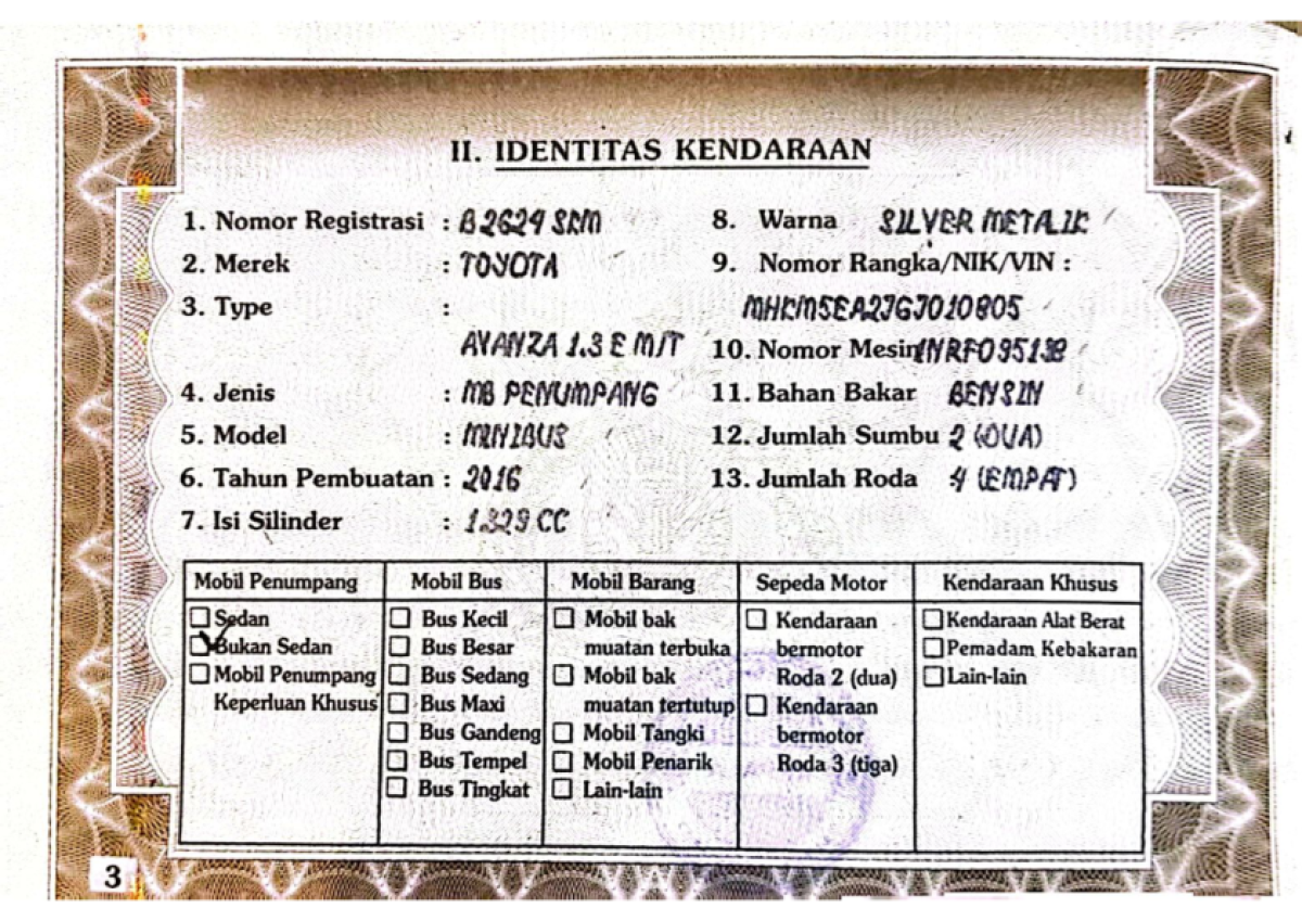 TOYOTA  AVANZA  1.3 E