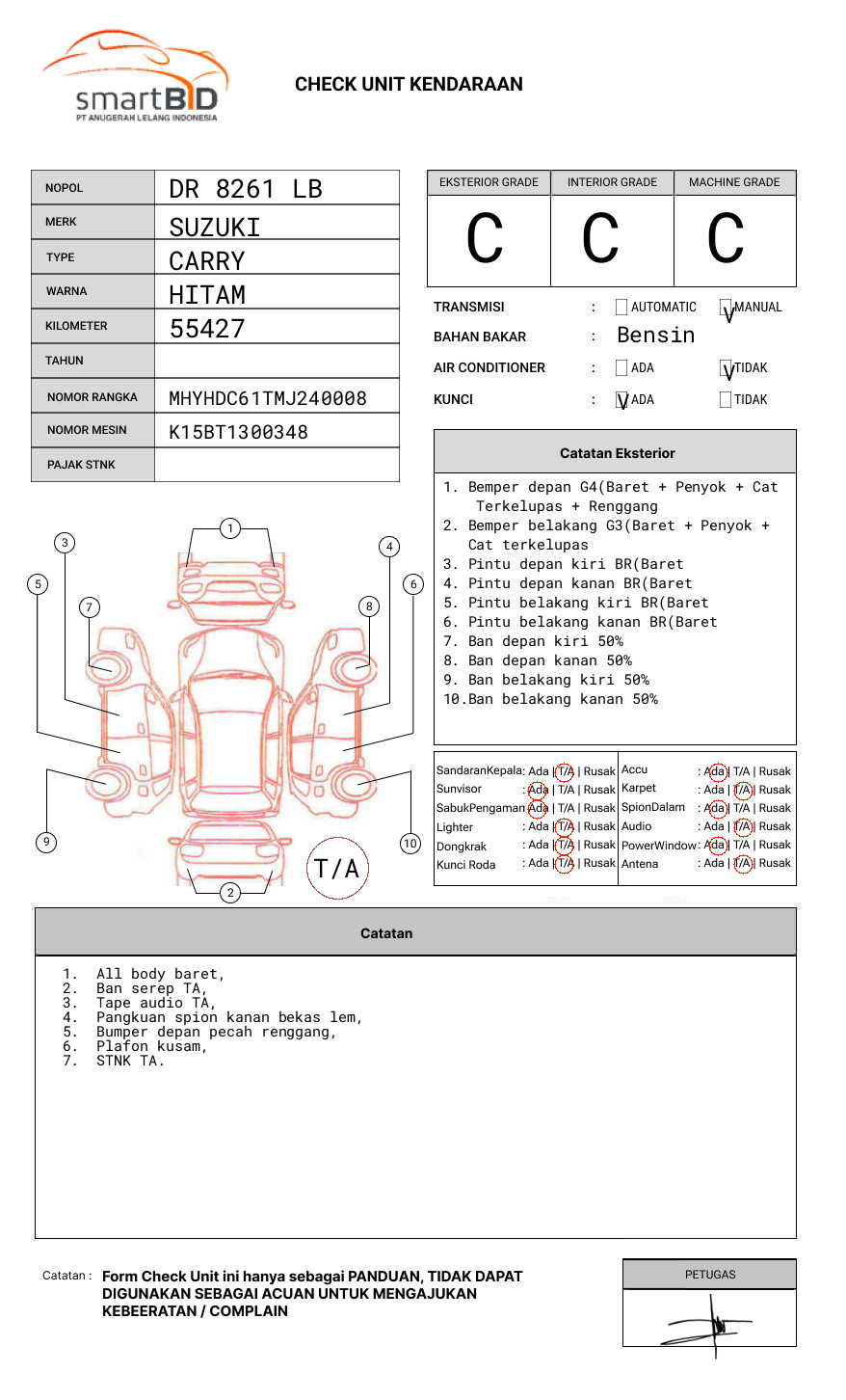 SUZUKI NEW CARRY - PU FD