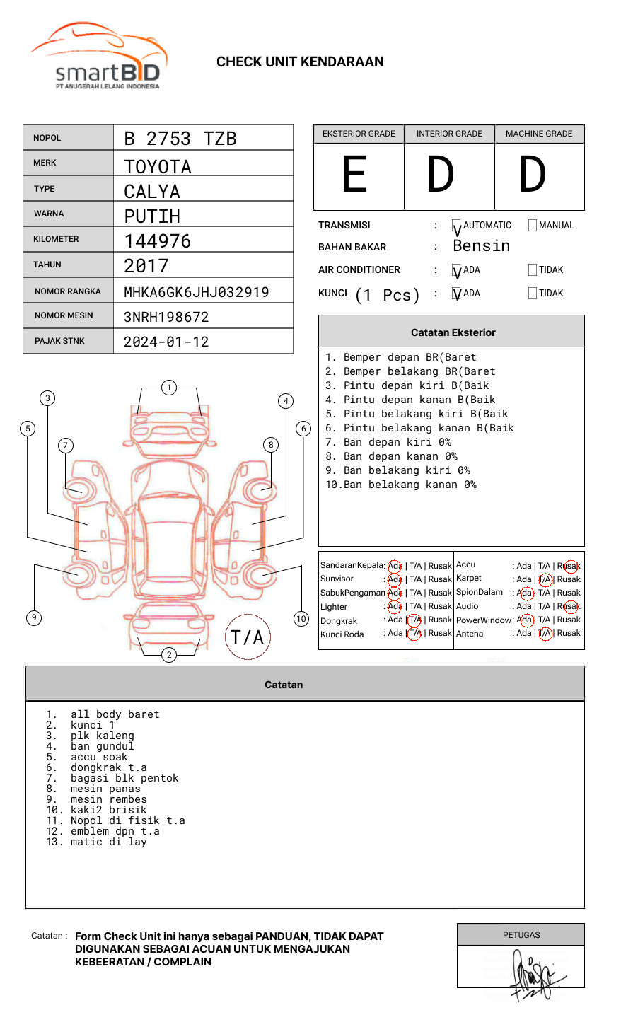 TOYOTA  CALYA  1.2 G A/T