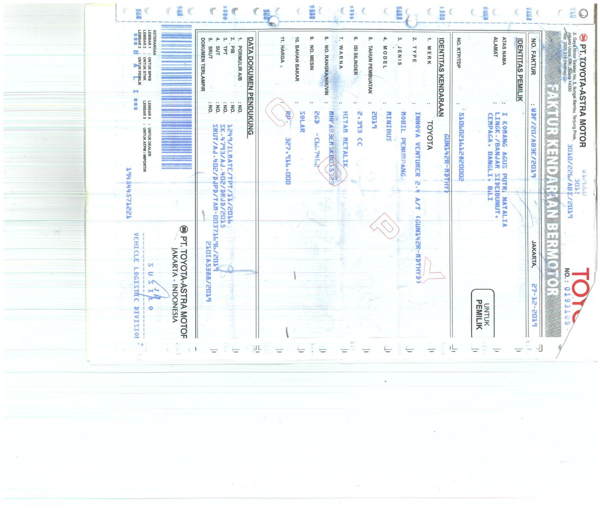 TOYOTA  INNOVA  VENTURER