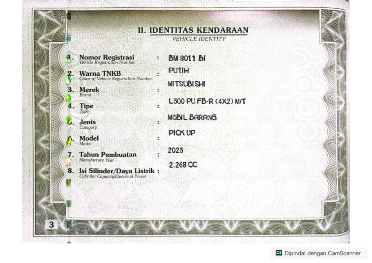 MITSUBISHI L 300  PU