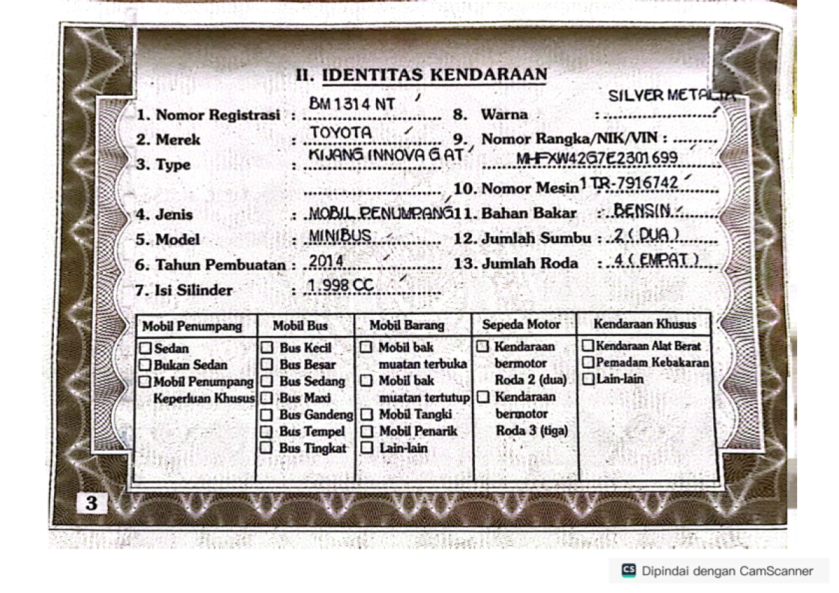 TOYOTA  KIJANG  INNOVA G