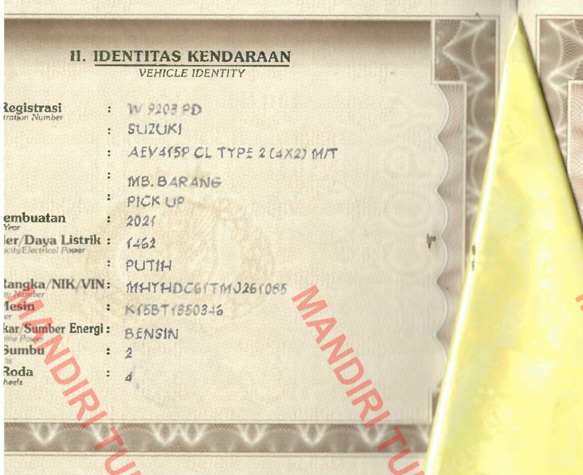 SUZUKI  CARRY  CL PICK UP