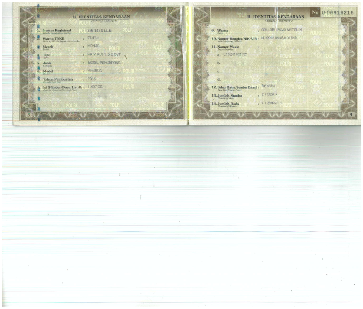 HONDA  HRV  RU1 1.5 E CVT