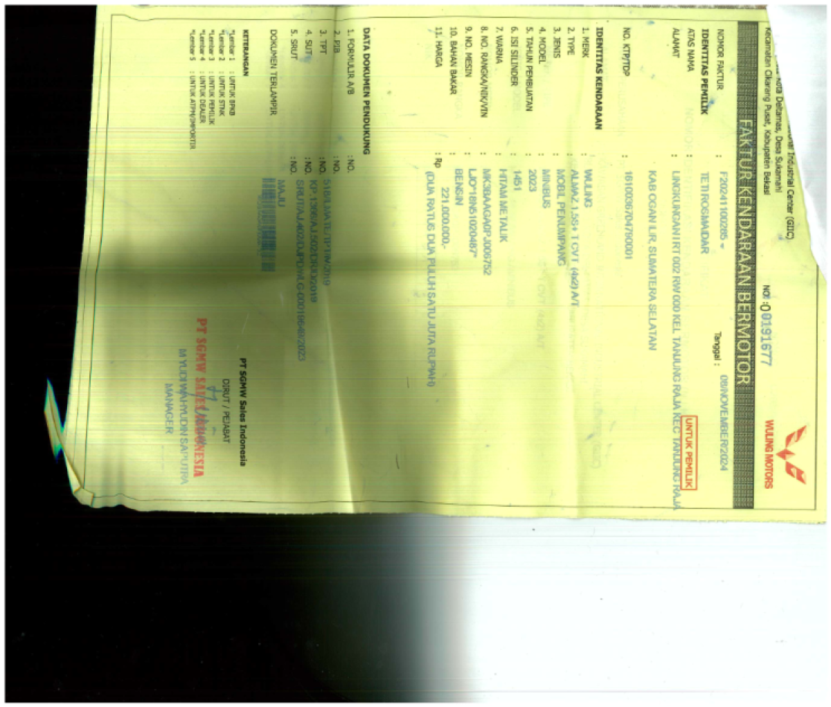 WULING ALMAZ 1.5 S+T