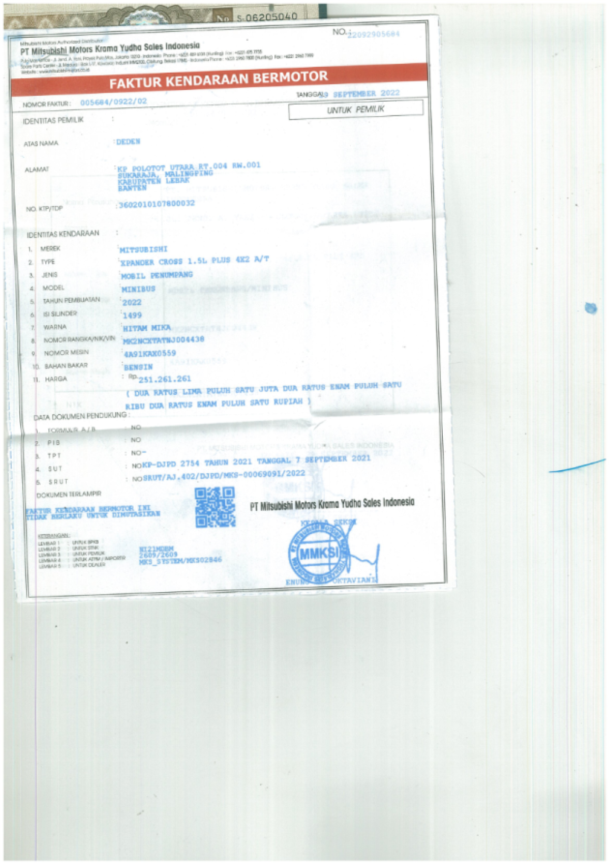 MITSUBISHI  XPANDER  CROSS 1.5L PLUS