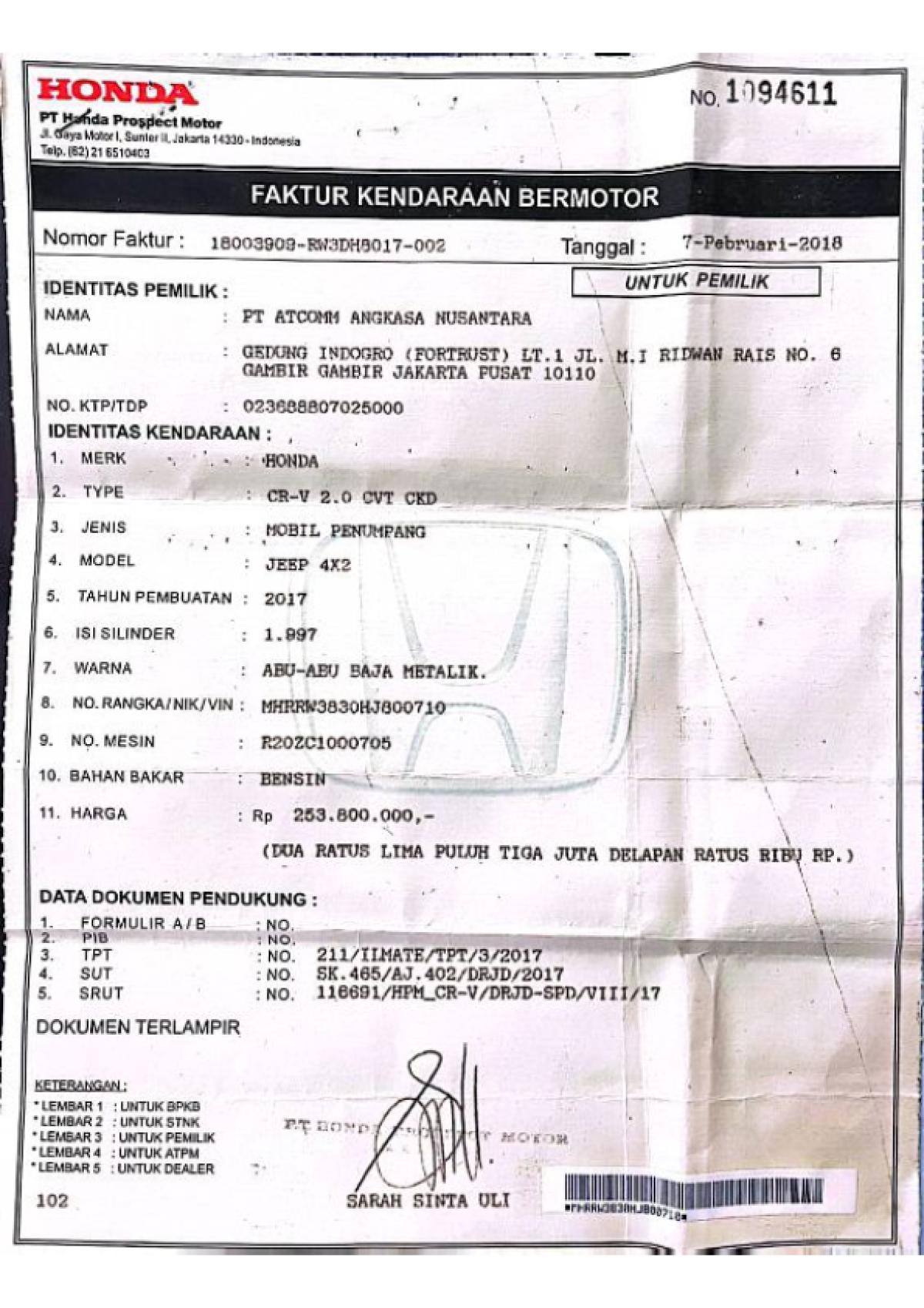 HONDA  CR-V  2.0 CVT CKD