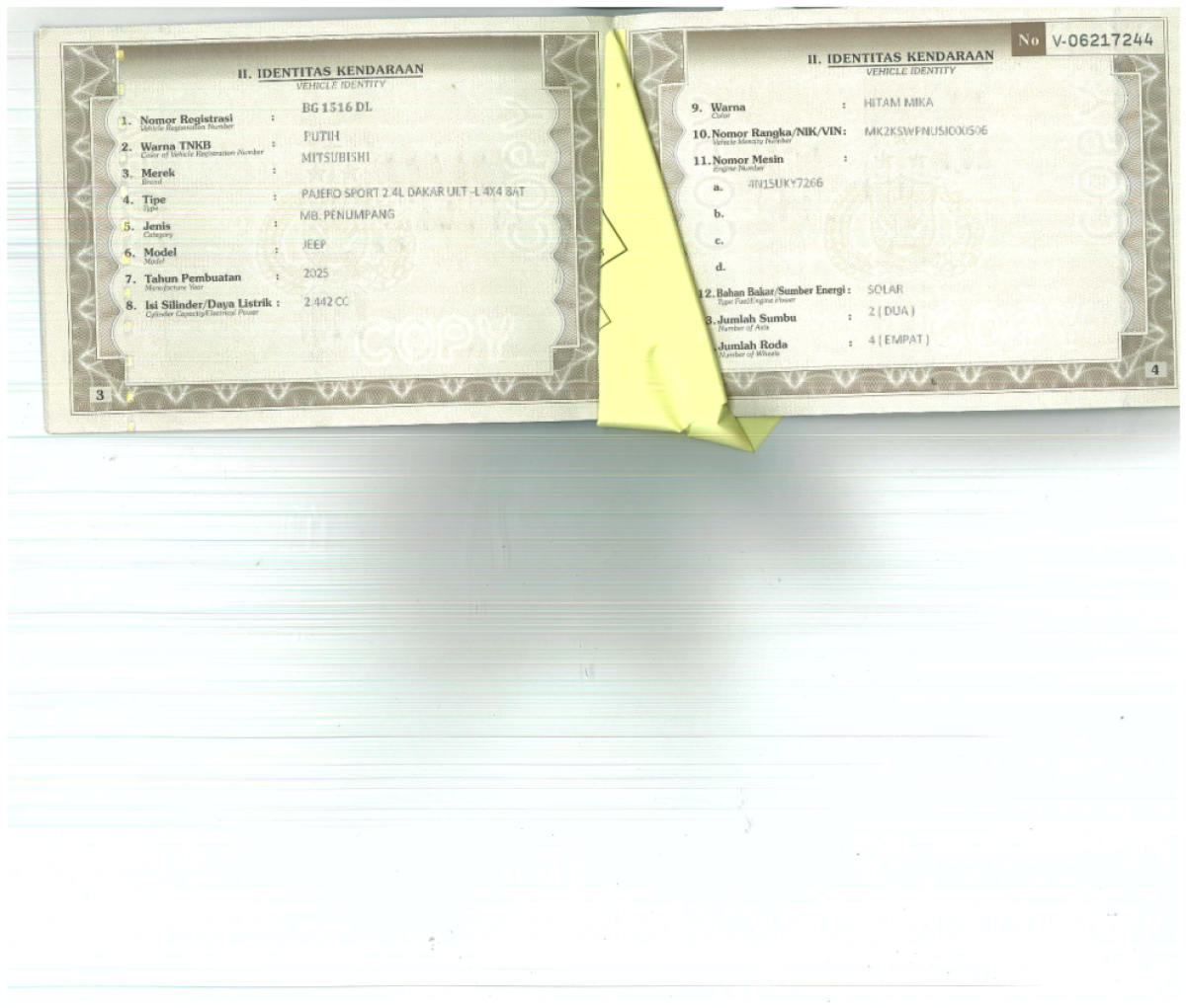 MITSUBISHI PAJERO SPORT DAKAR U-L 4X4