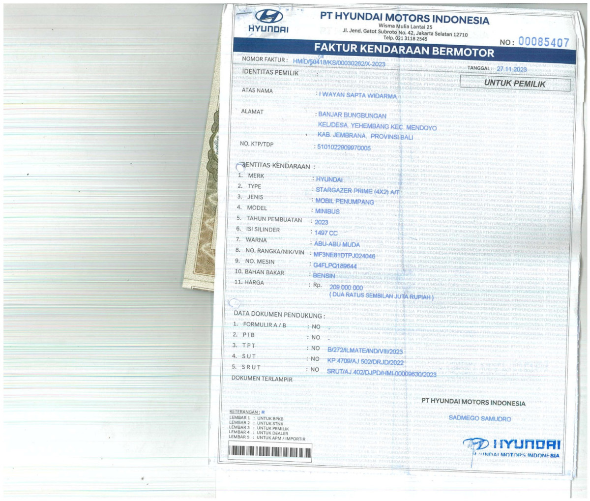 HYUNDAI  STARGAZER  PRIME 4X2