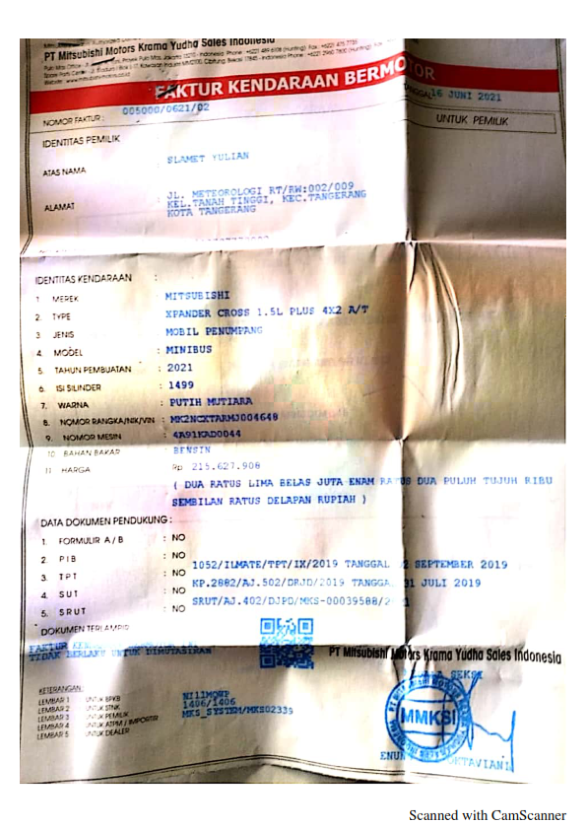 MITSUBISHI XPANDER CROSS 1.5 L