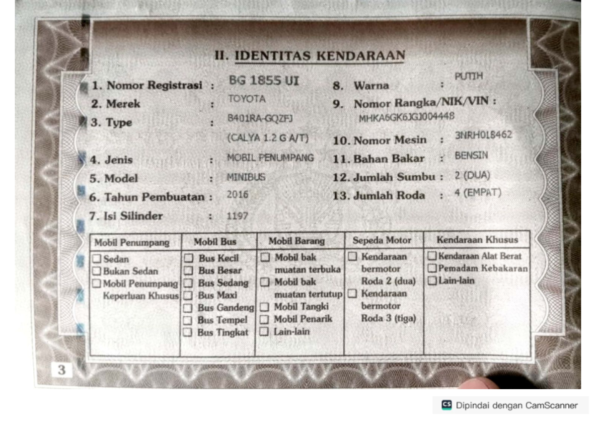 TOYOTA CALYA 1.2 G A/T