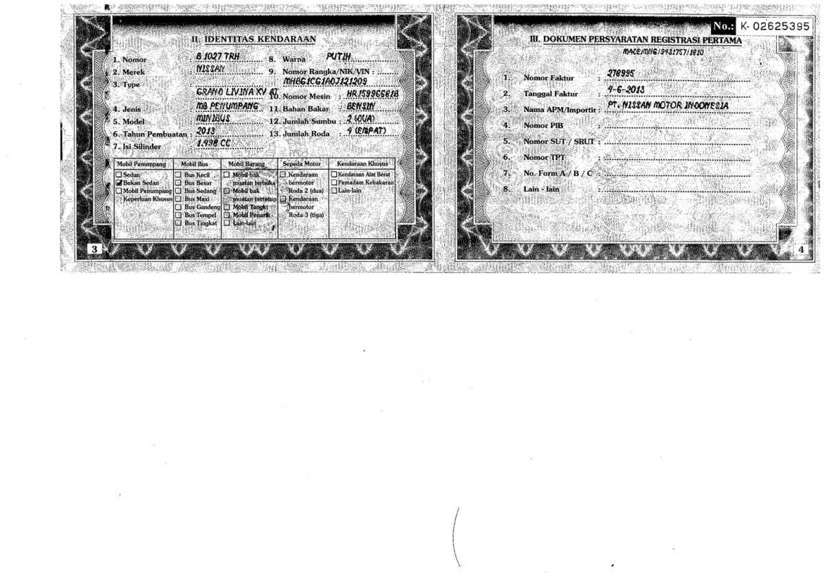 NISSAN GRAND LIVINA XV