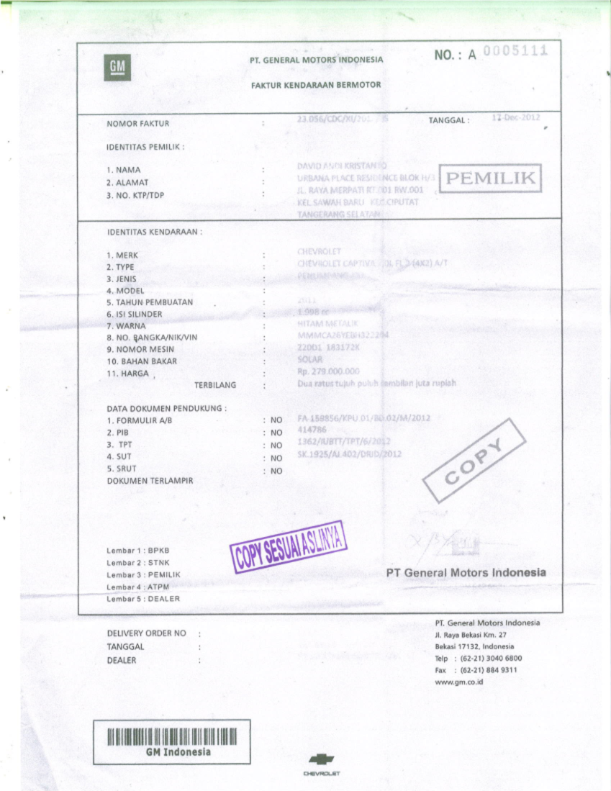 CHEVROLET  CAPTIVA  2.0 L