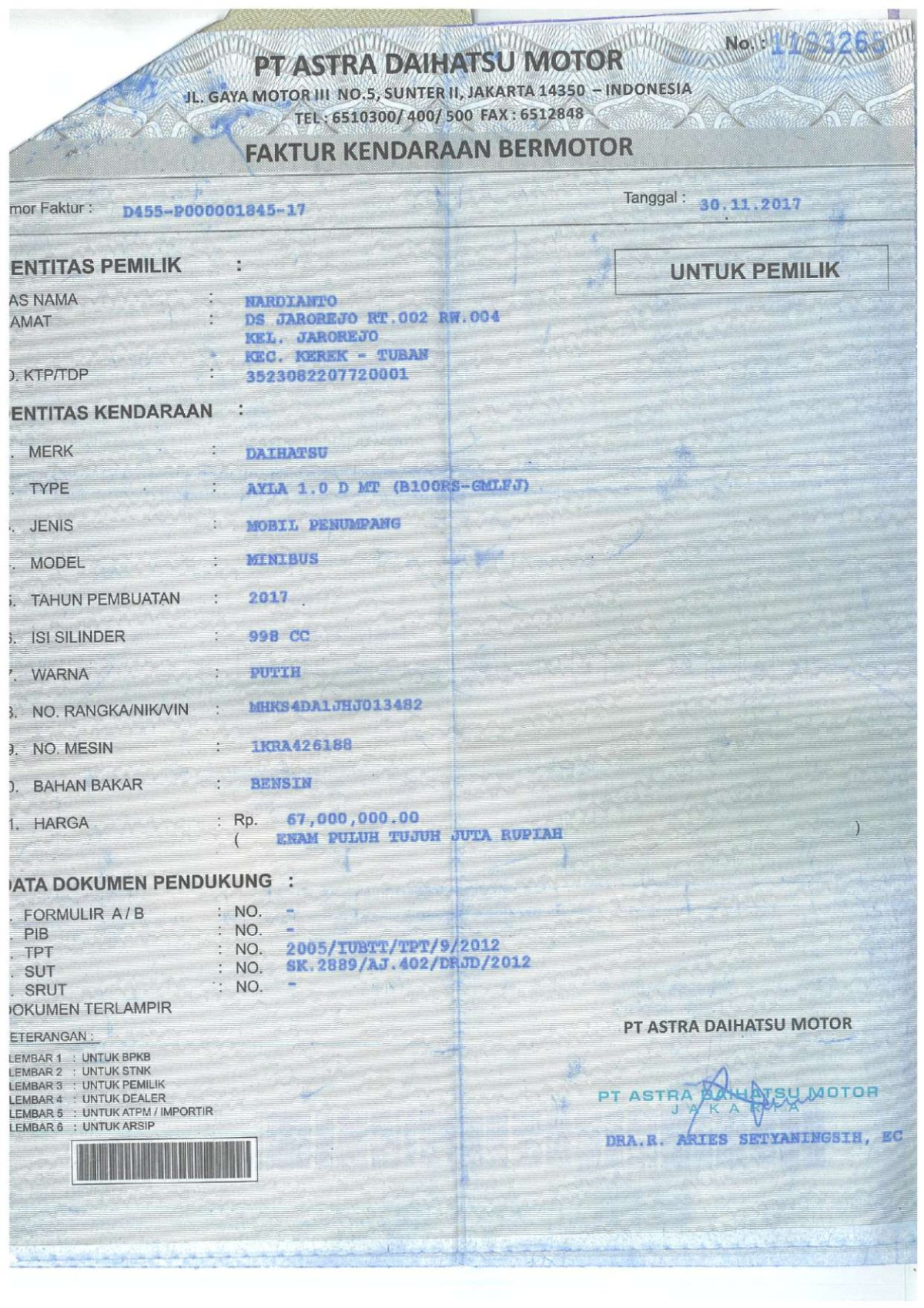 DAIHATSU  AYLA  1.0 D