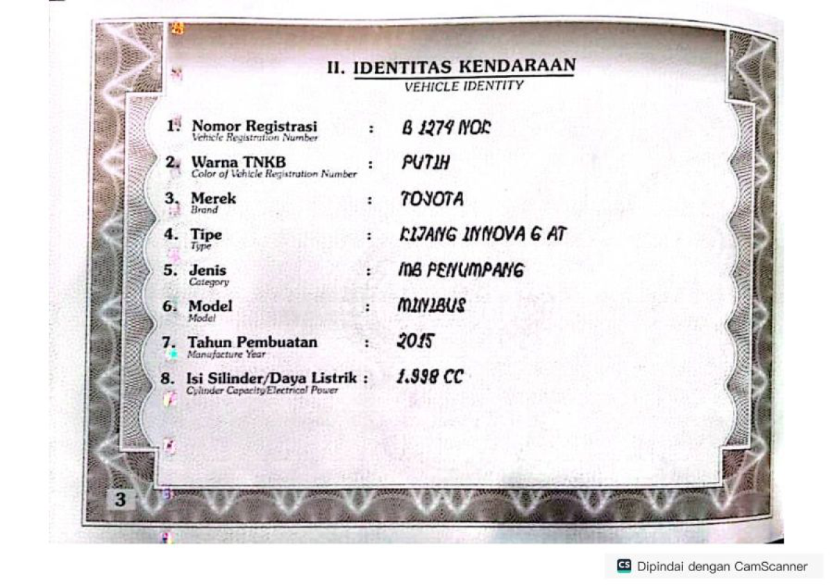 TOYOTA KIJANG INNOVA G