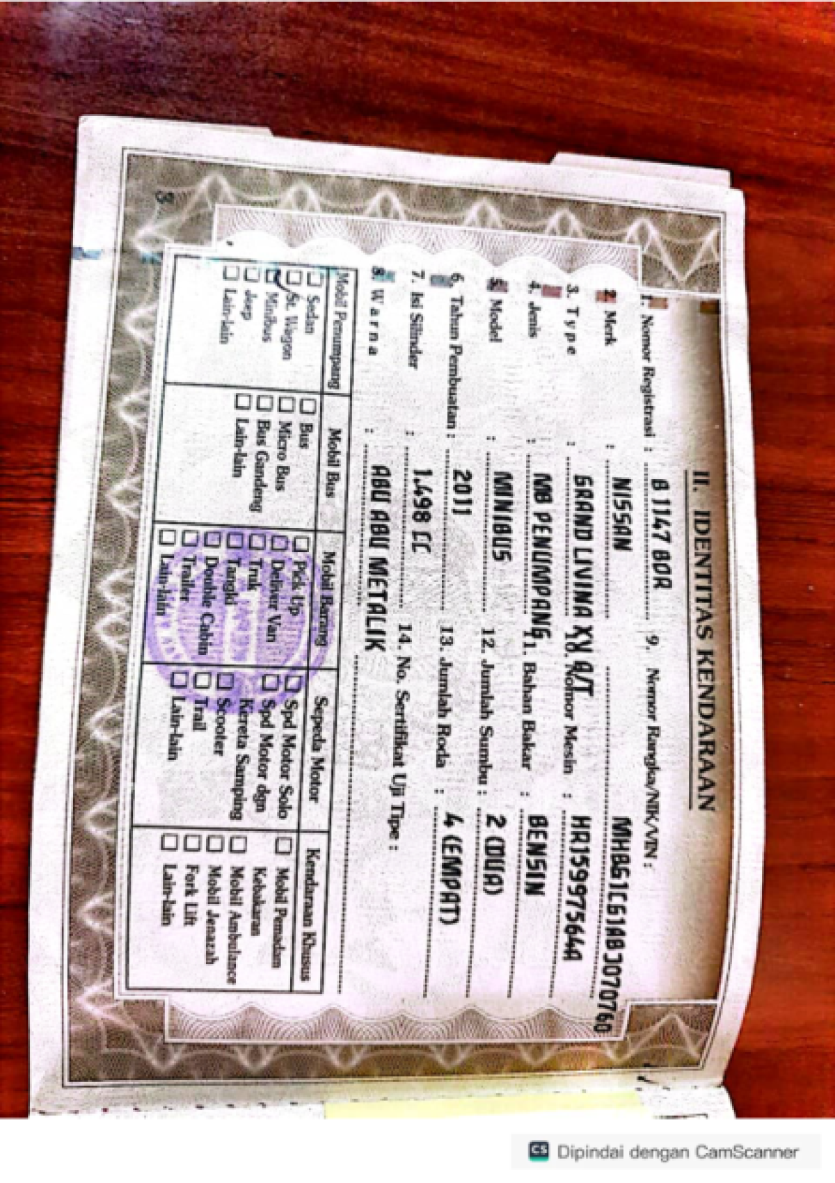 NISSAN GRAND LIVINA XV