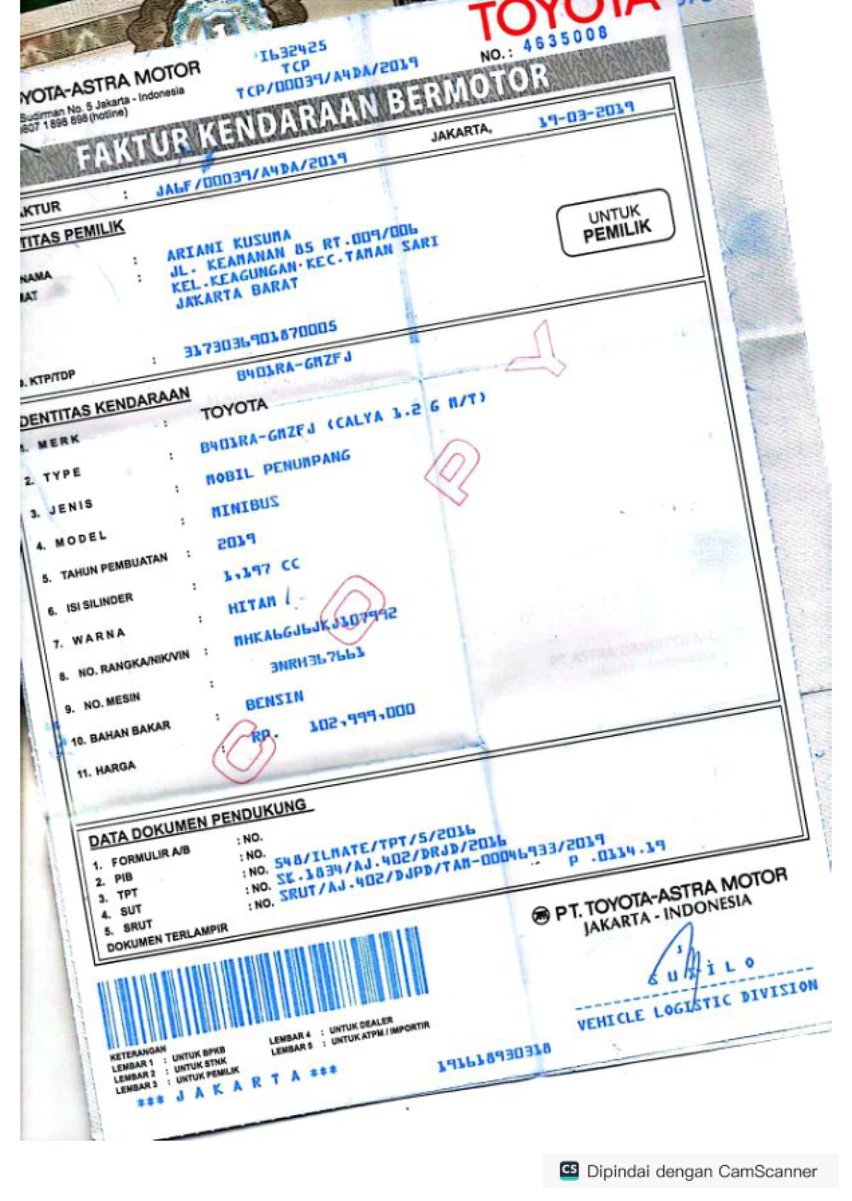 TOYOTA CALYA 1.2 G M/T