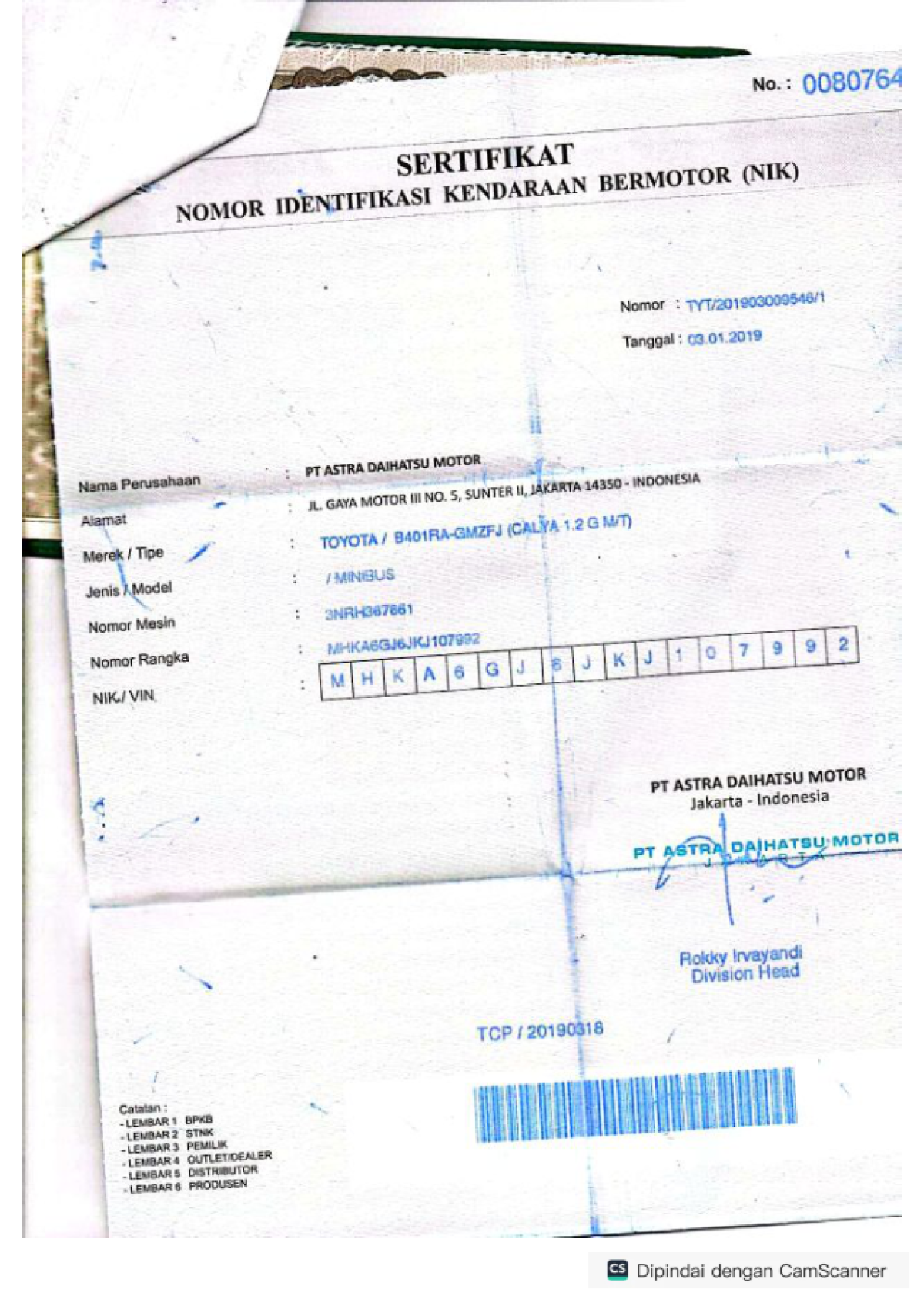 TOYOTA CALYA 1.2 G M/T