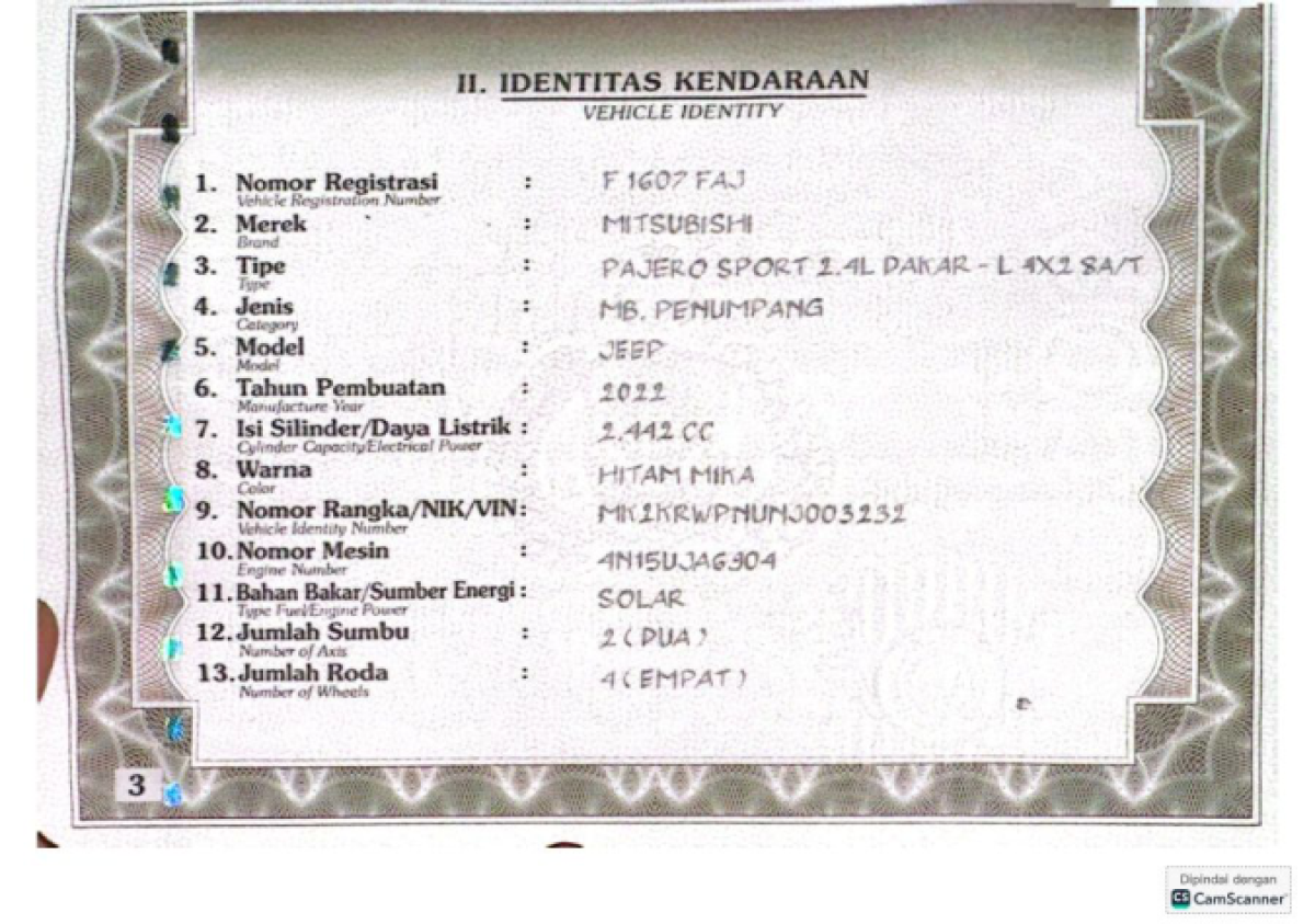 MITSUBISHI PAJERO SPORT DAKAR