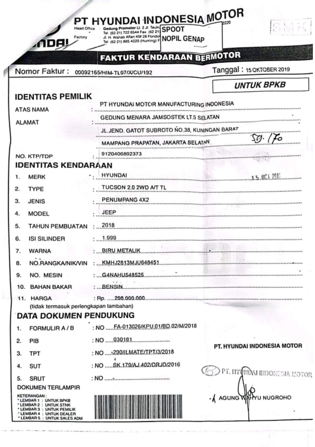 HYUNDAI TUCSON 2.0 2WD