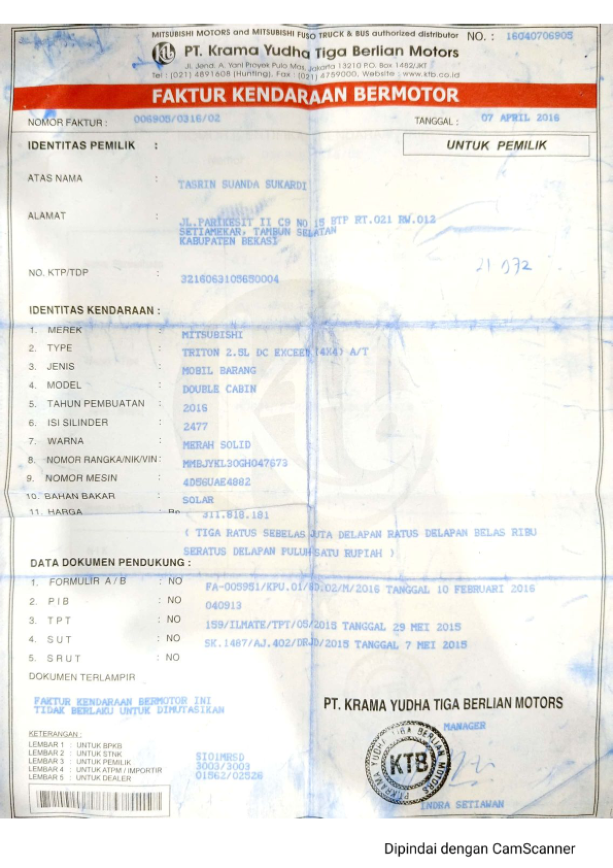 MITSUBISHI DC EXCEED (4X4)