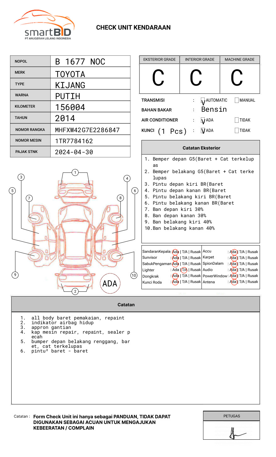 TOYOTA KIJANG INNOVA G