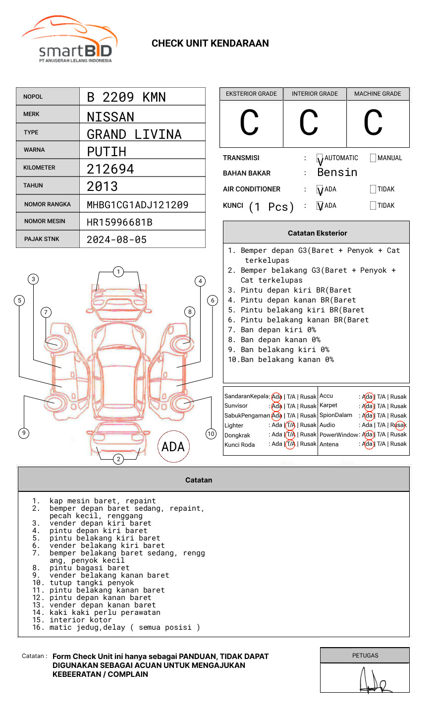 NISSAN GRAND LIVINA XV