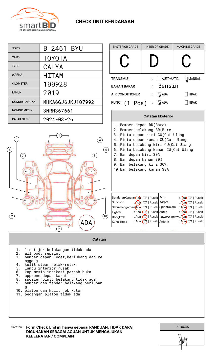 TOYOTA CALYA 1.2 G M/T