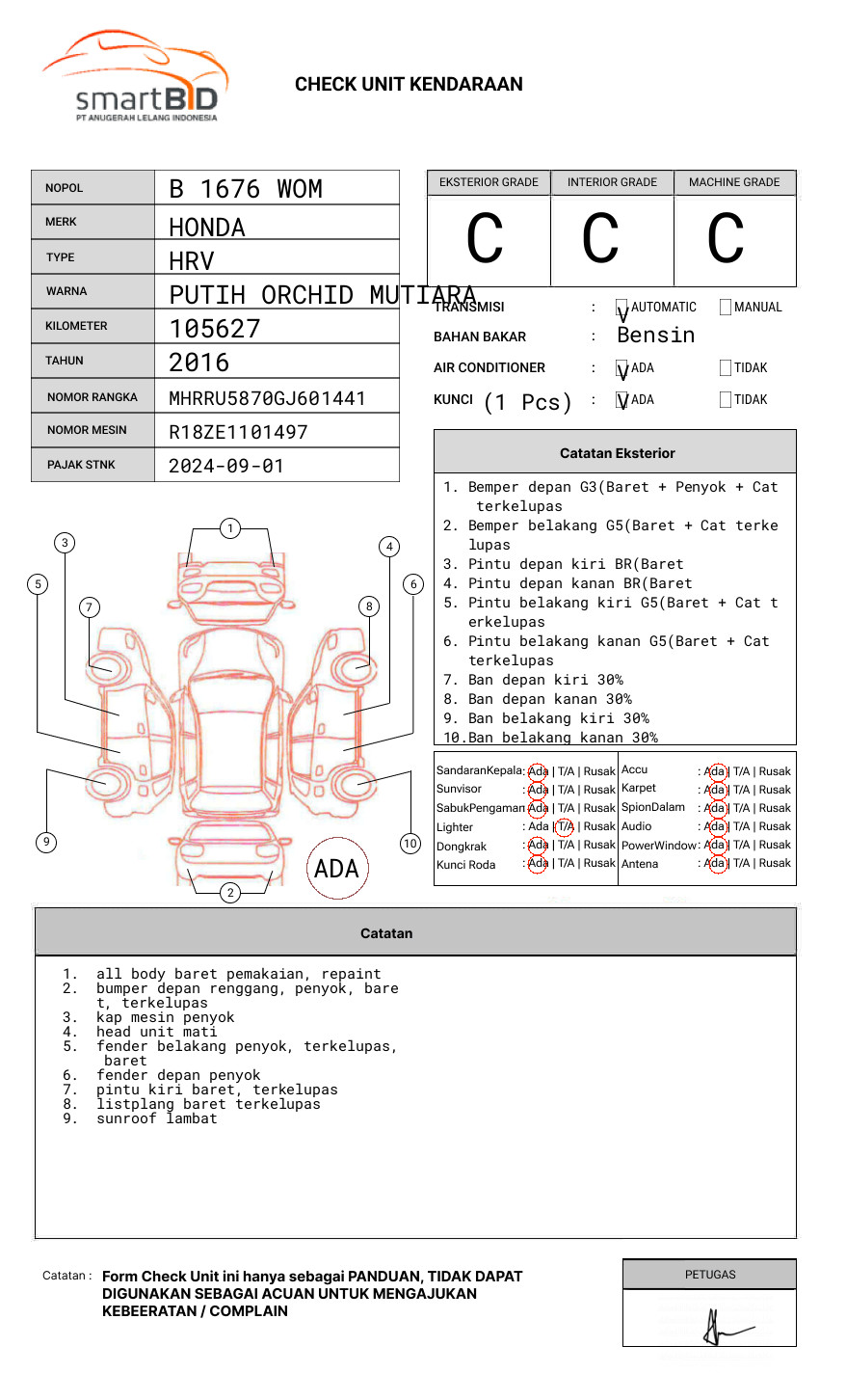 HONDA HRV 1.5 T RS CVT