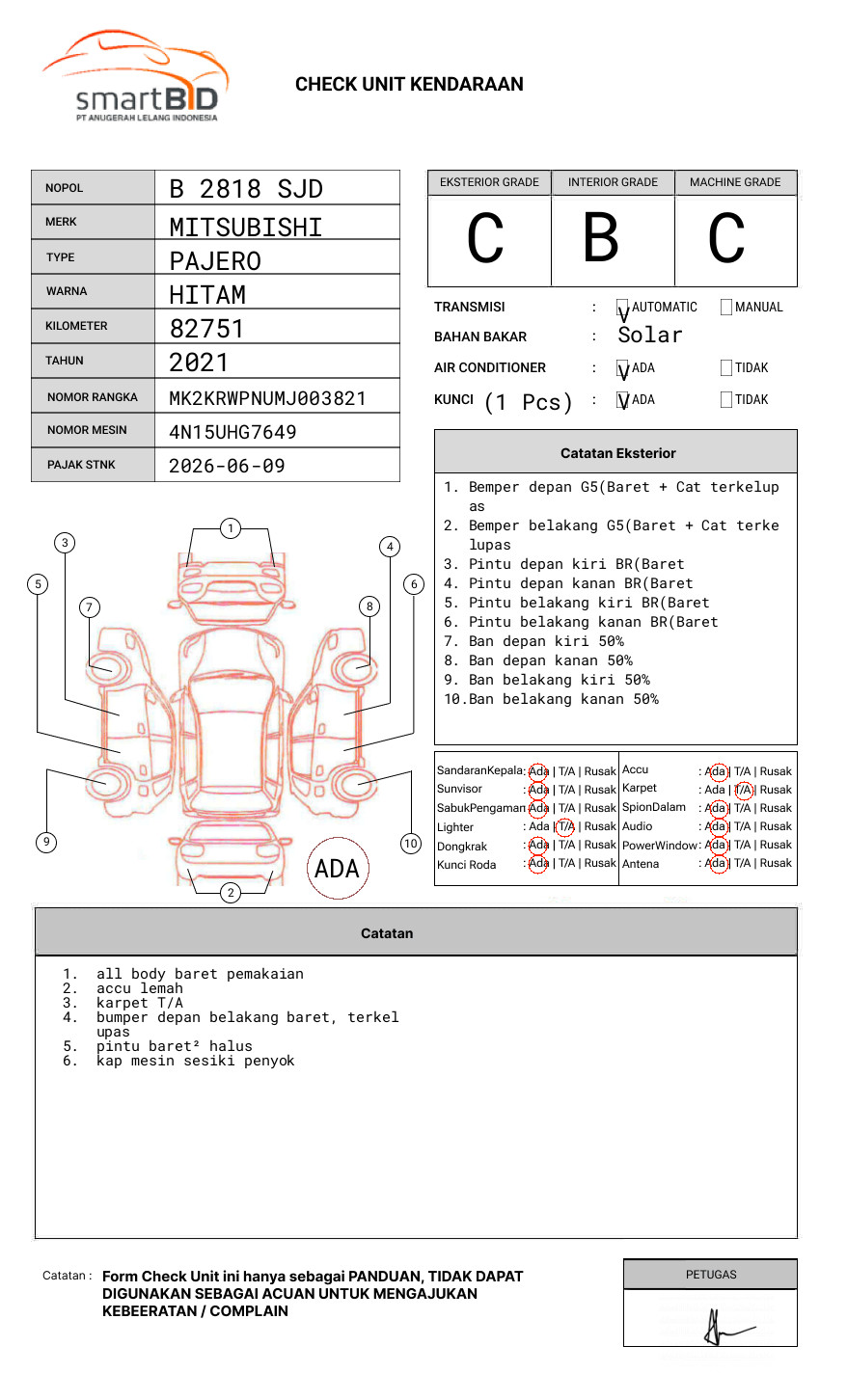 MITSUBISHI PAJERO SPORT 2.4L DAKAR-L (4X2)