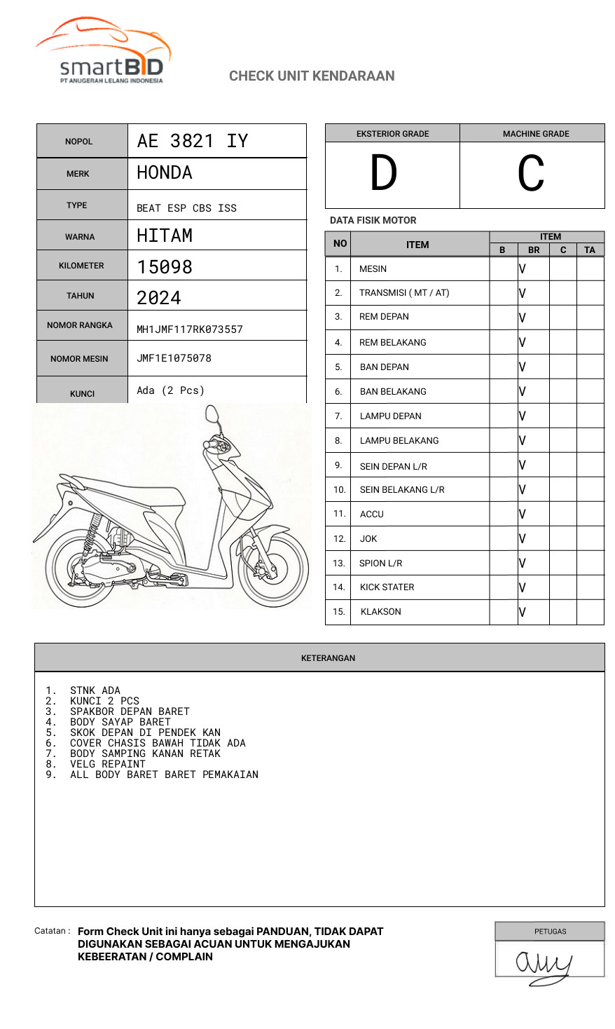 HONDA BEAT ESP CBS ISS