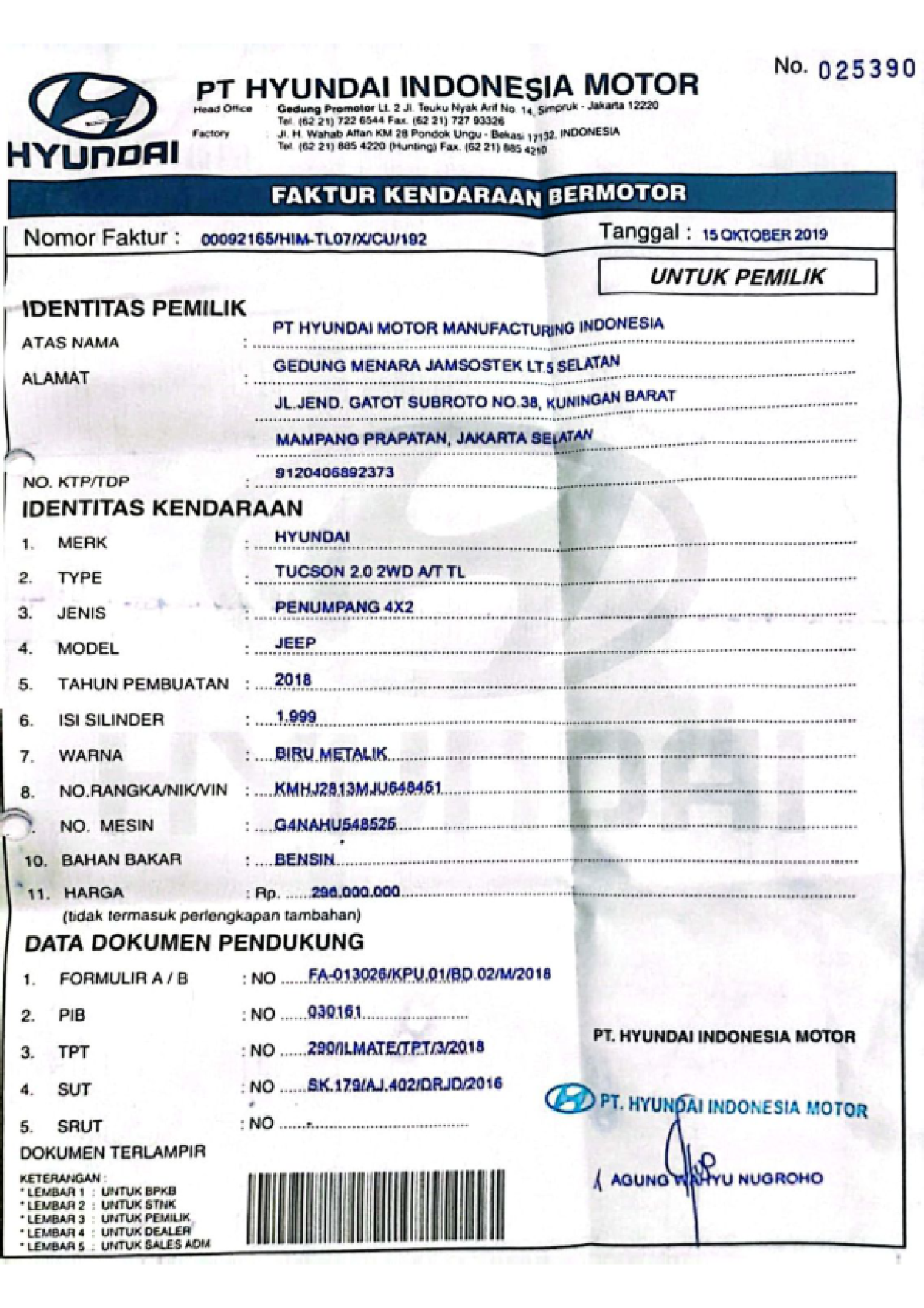 HYUNDAI TUCSON 2.0 2WD