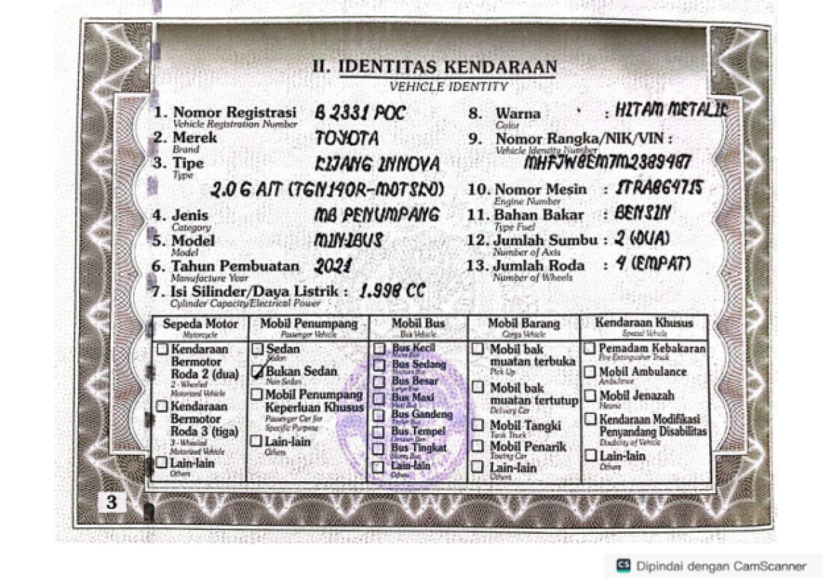 TOYOTA KIJANG INNOVA G