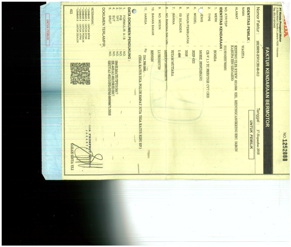 HONDA CR-V 1.5 TC PRESTIGE