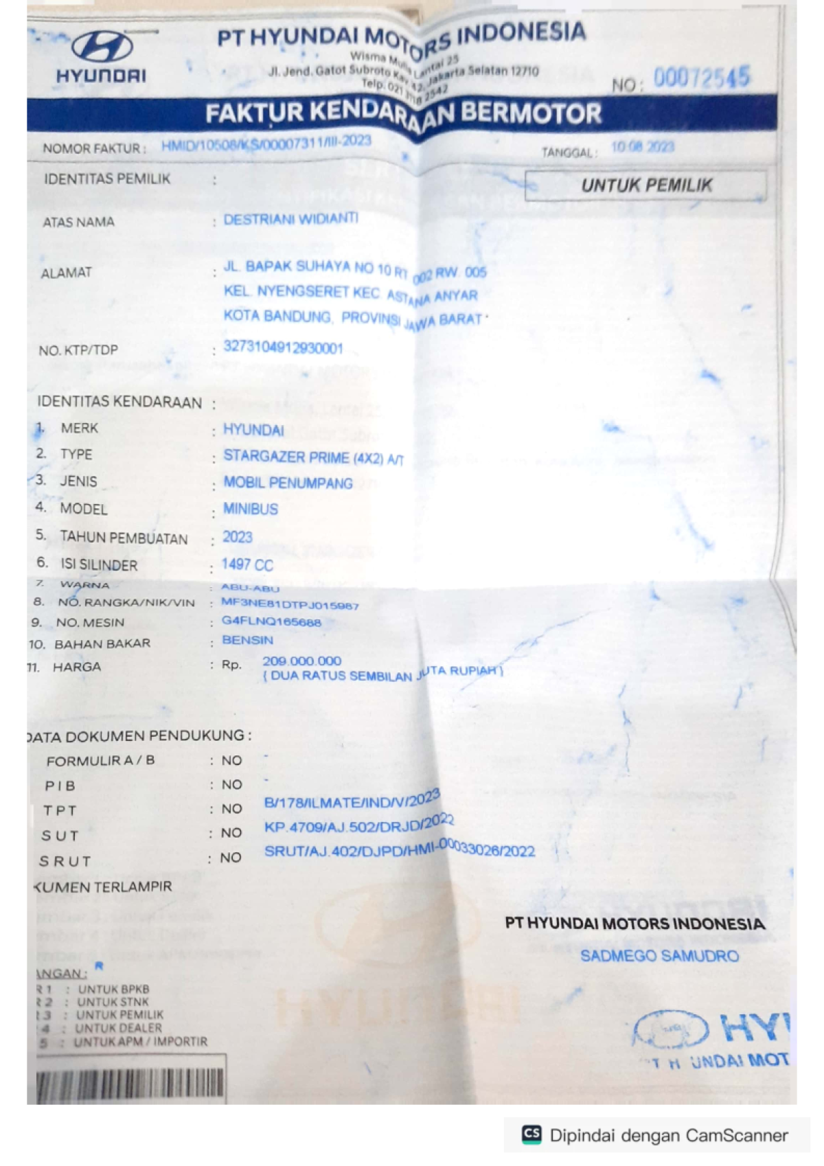 HYUNDAI  STARGAZER  PRIME 4X2