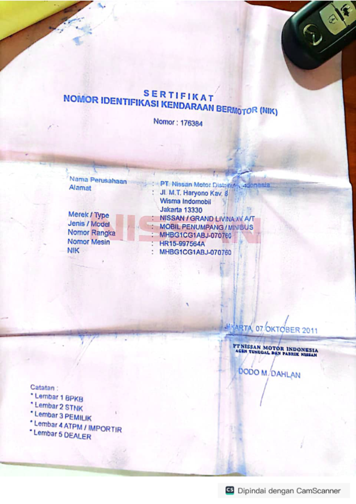 NISSAN GRAND LIVINA XV