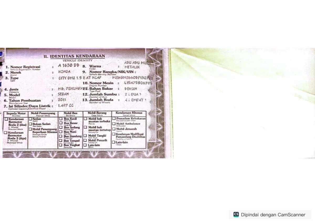 HONDA CITY GM2 1.5 E