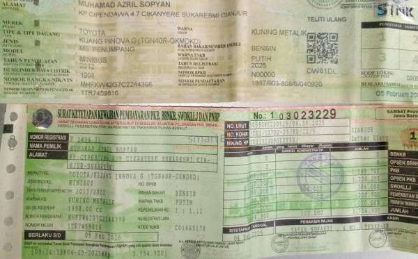 TOYOTA KIJANG INNOVA G