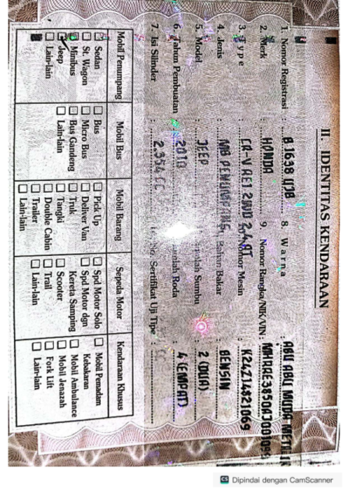 HONDA CR-V RE1 2WD 2.4 A/T