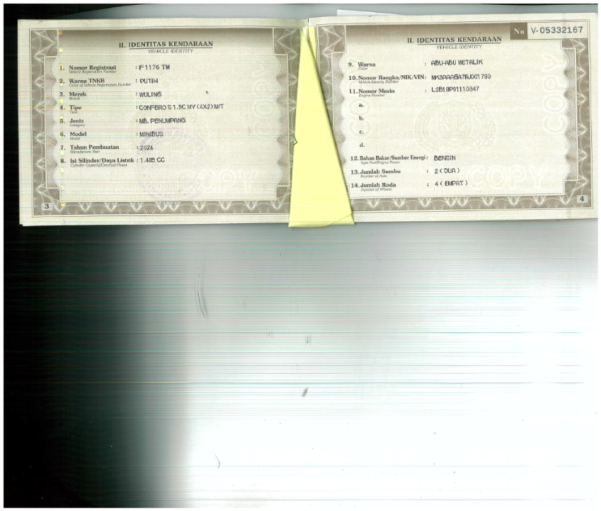 WULING CONFERO S 1.5C