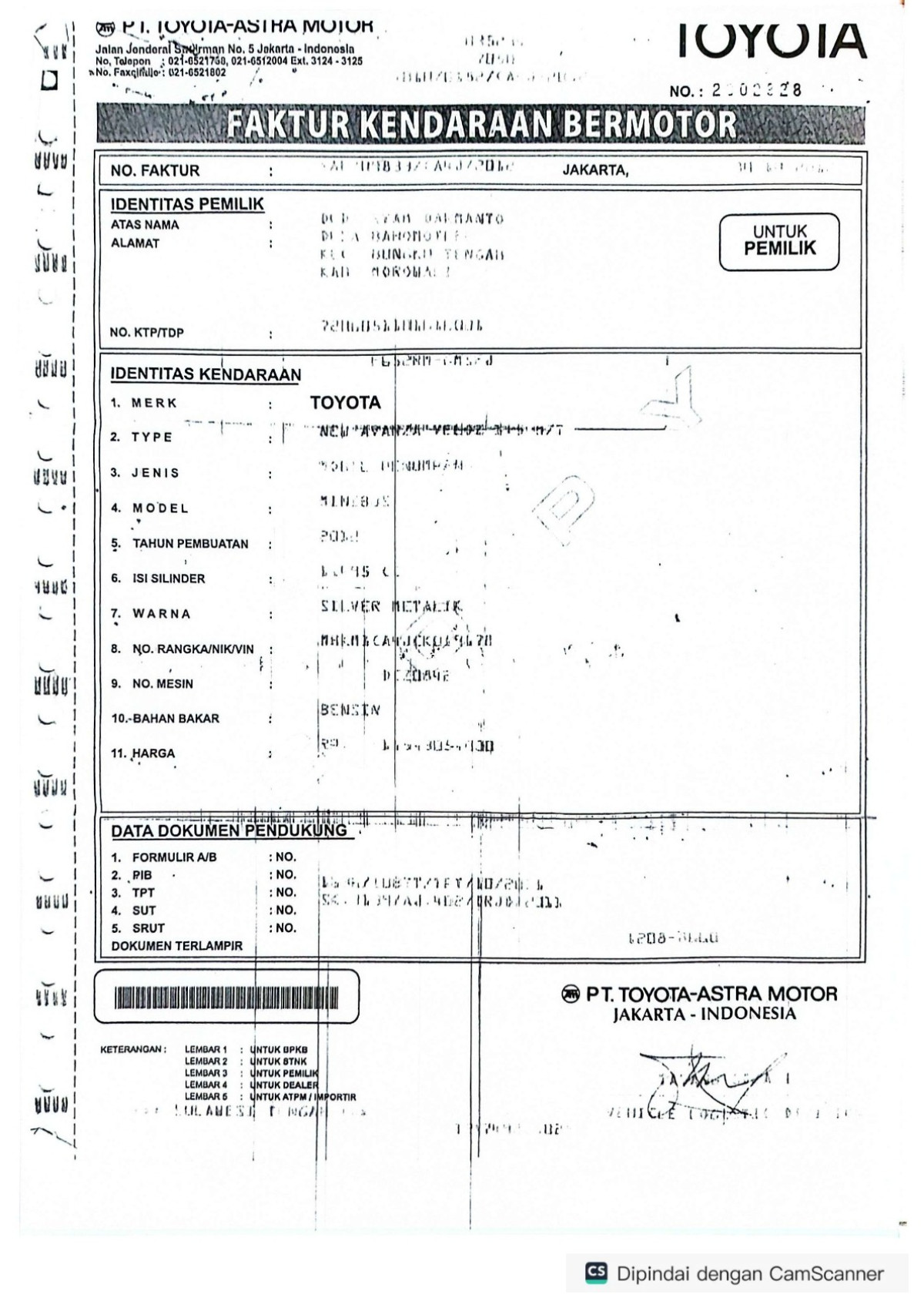 TOYOTA  AVANZA  VELOZ