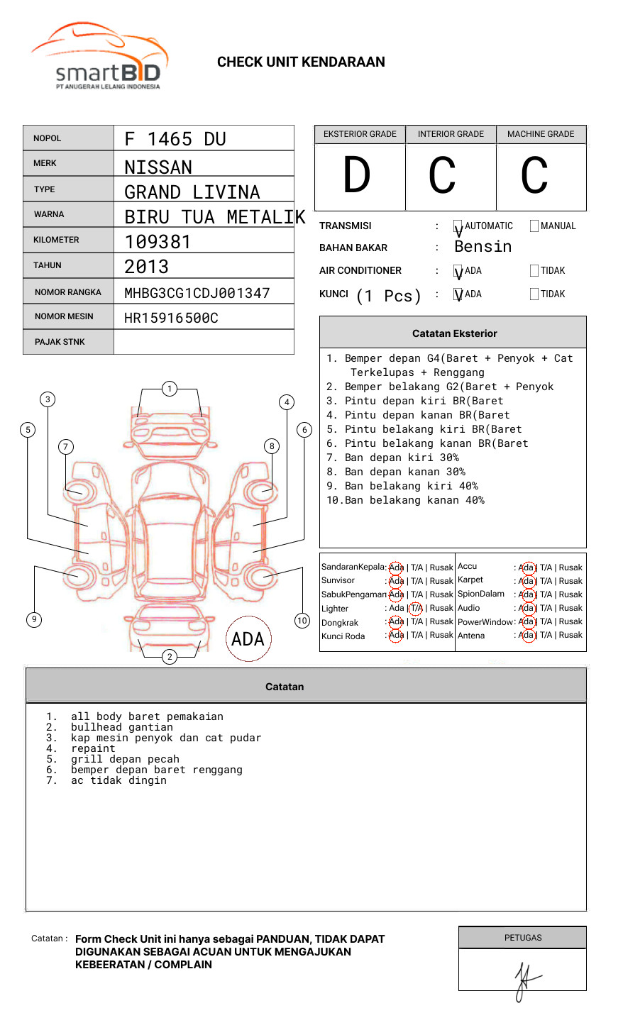 NISSAN GRAND LIVINA XGEAR