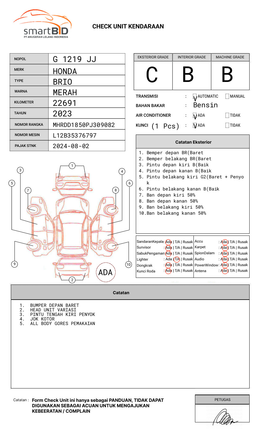HONDA BRIO SATYA 1.2 E