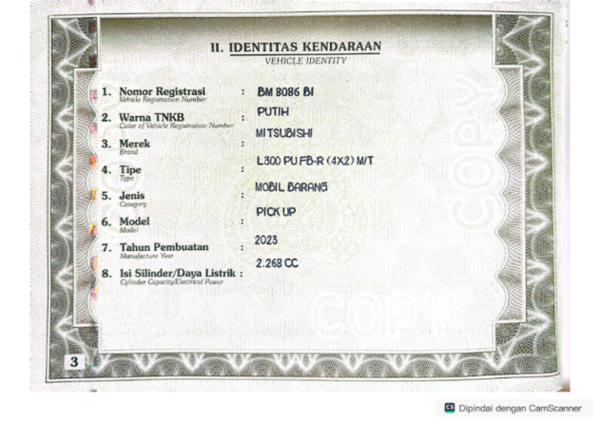 MITSUBISHI  L 300 L300 PU FB-R (4X2)