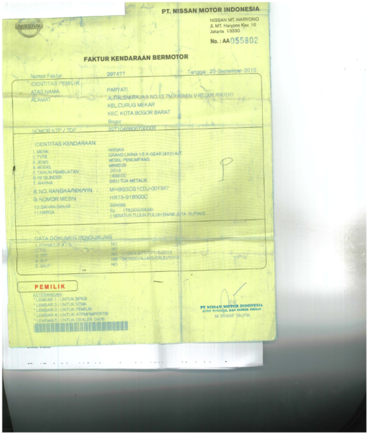 NISSAN GRAND LIVINA XGEAR