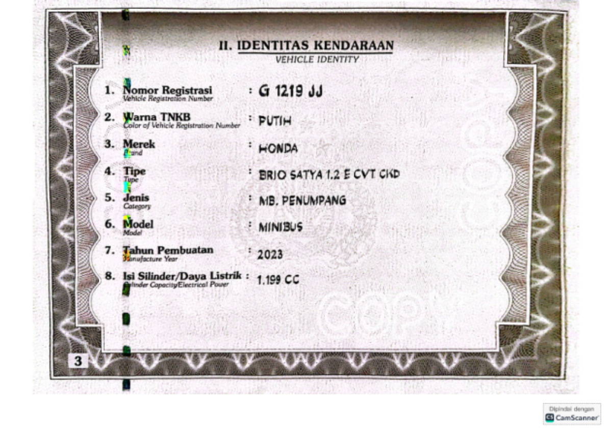 HONDA BRIO SATYA 1.2 E