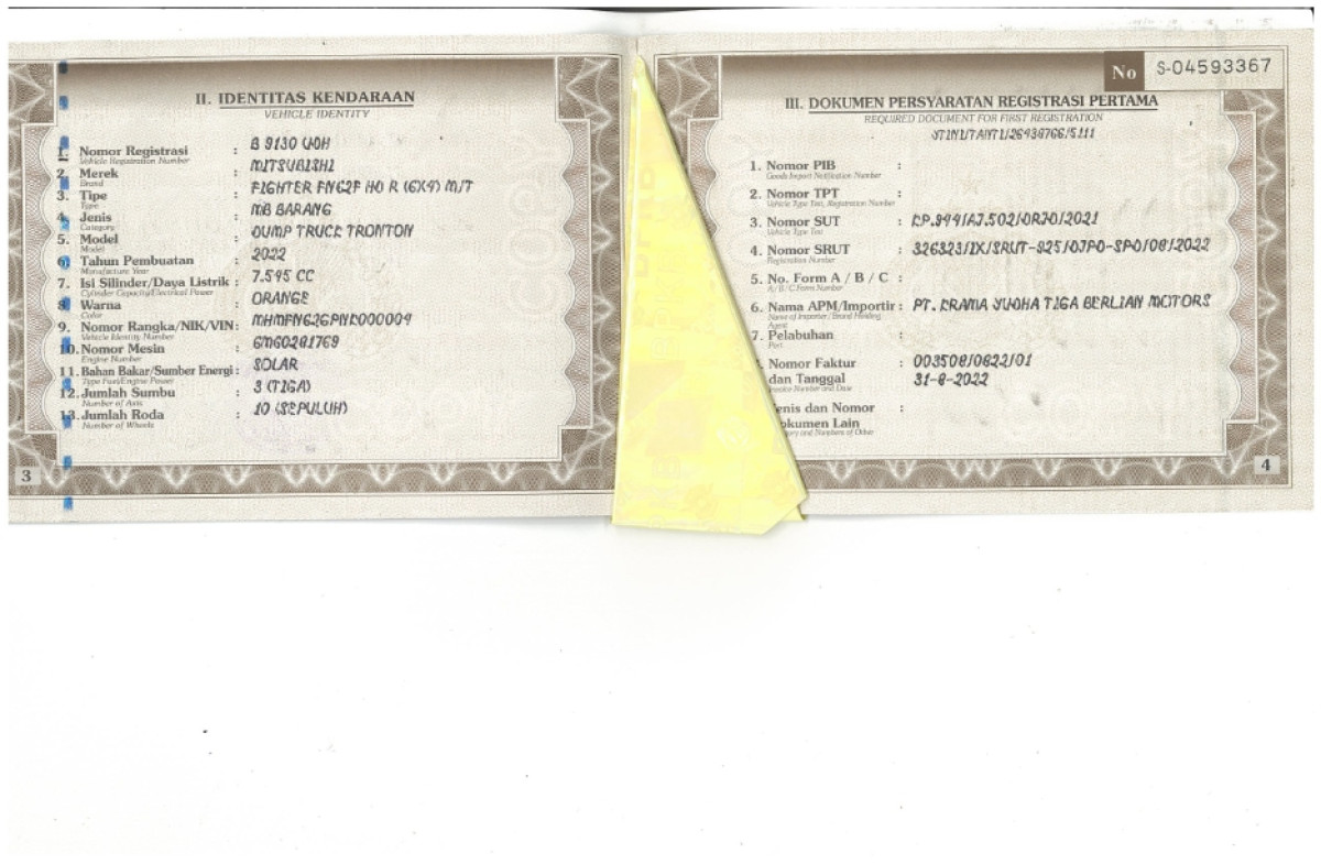 MITSUBISHI FN 62 F HD 6X4 DUMP