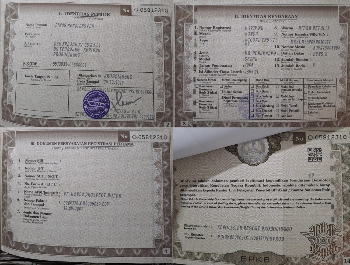 HONDA ACCORD CM5 VTI