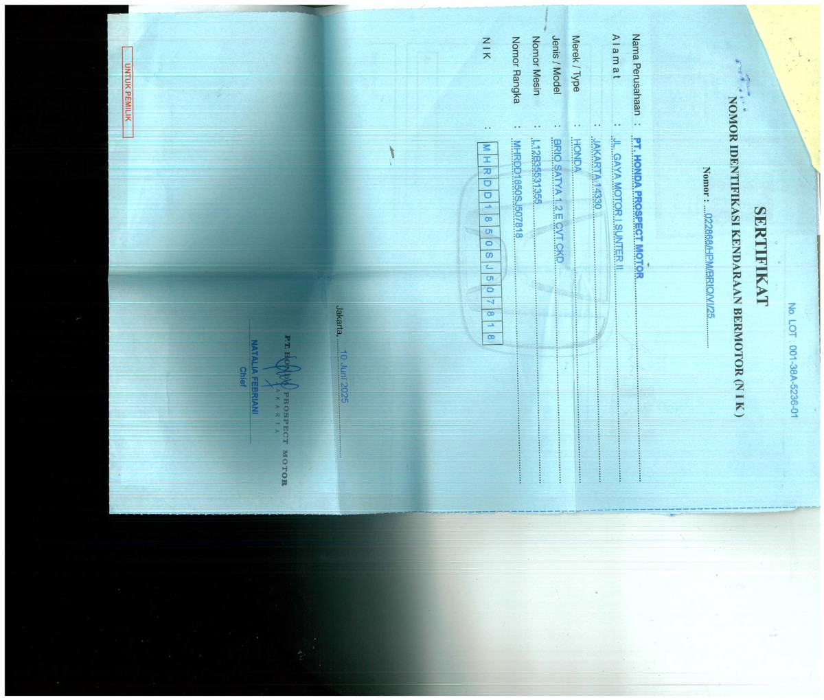 HONDA BRIO SATYA 1.2 E