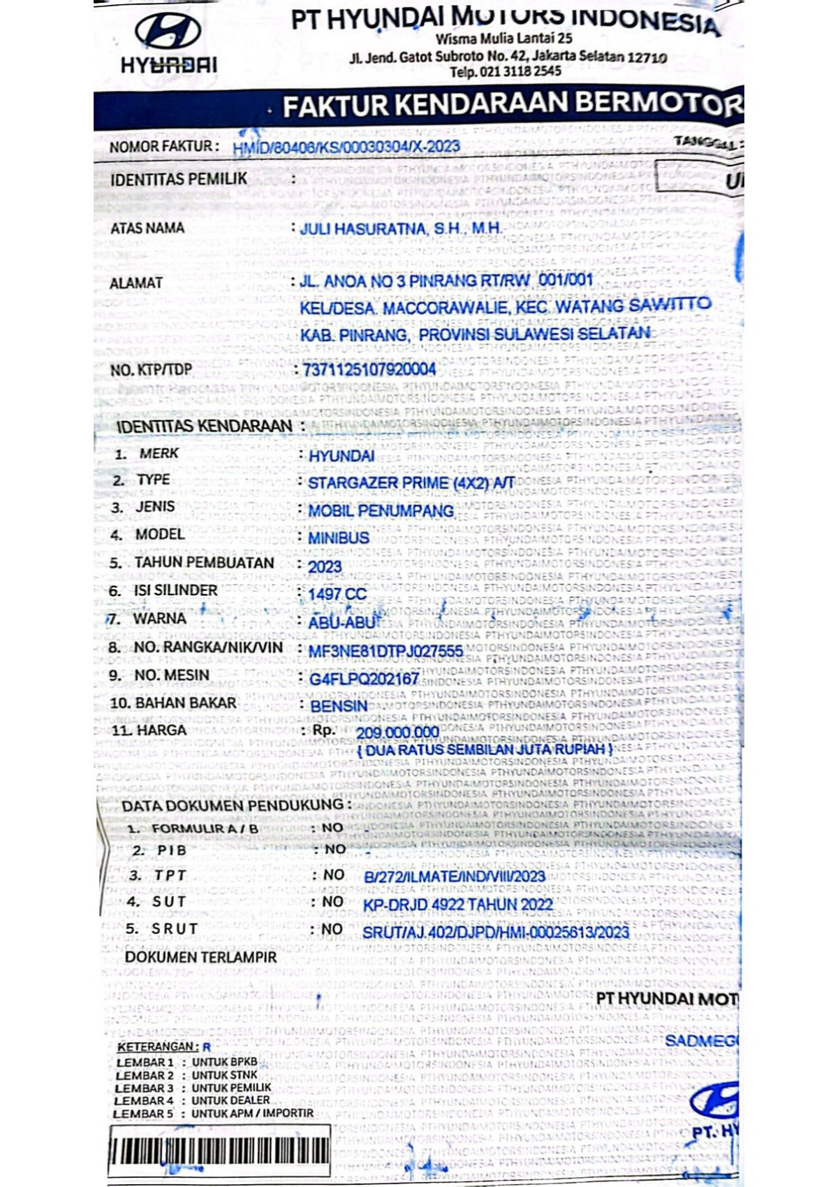 HYUNDAI STARGAZER  PRIME 1.5